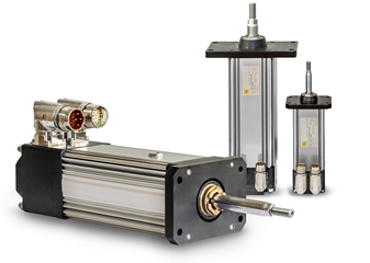 Electromechanical linear actuators designed around an integrated motor